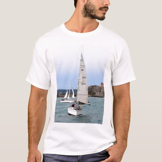 Two racing yachts T-Shirt (Front)