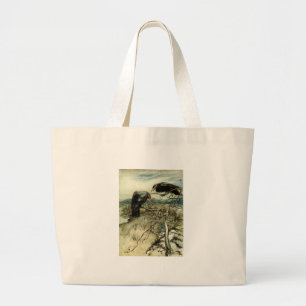 Two Ravens Large Tote Bag