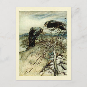 Two Ravens Postcard