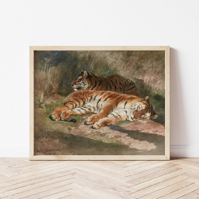 Two Recumbent Tigers | Rosa Bonheur Poster (Creator Uploaded)