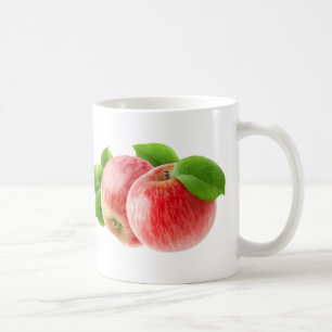 Two red apples coffee mug