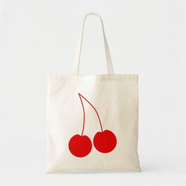 Two Red Cherries. Tote Bag (Front)