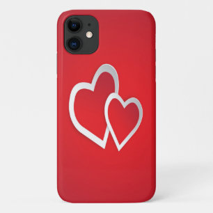 Two Red Hearts Case-Mate iPhone Case