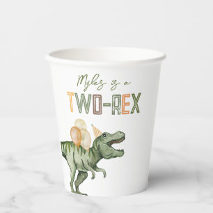 Two-Rex Birthday Party Cups