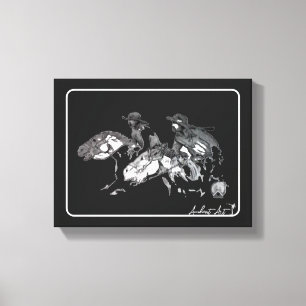 Two Riders Canvas Print