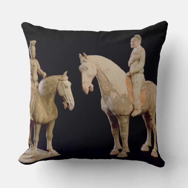 Two Riders, Chinese, Tang dynasty (618-906) (terra Cushion (Front)