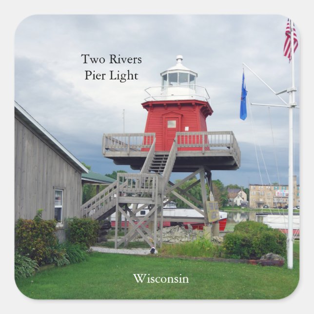 Two Rivers Pier Light sticker (Front)