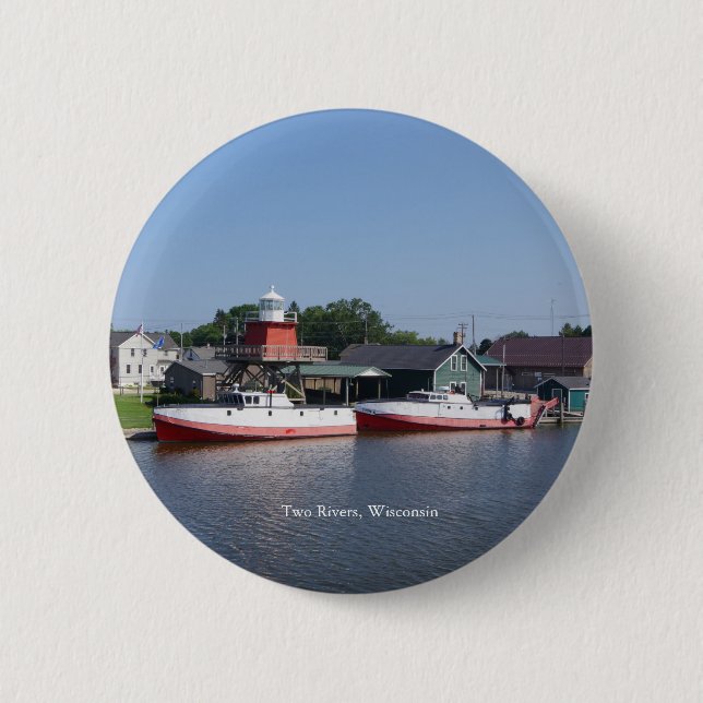 Two Rivers, Wisconsin button (Front)