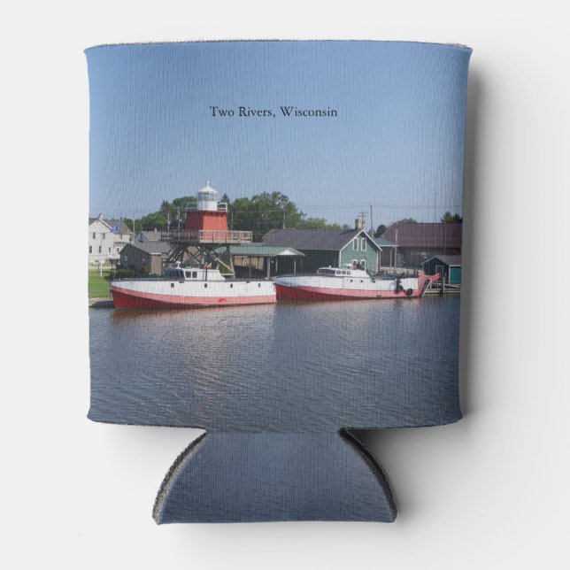 Two RIvers, Wisconsin can cooler (Front)