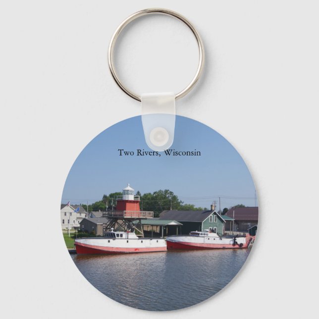 Two Rivers, Wisconsin key chain (Front)