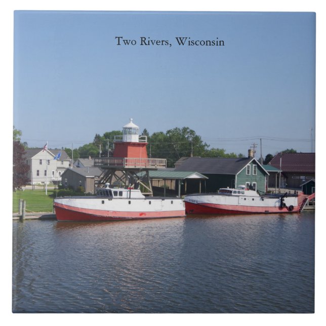 Two Rivers, Wisconsin tile (Front)