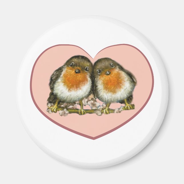 Two robins magnet (Front)