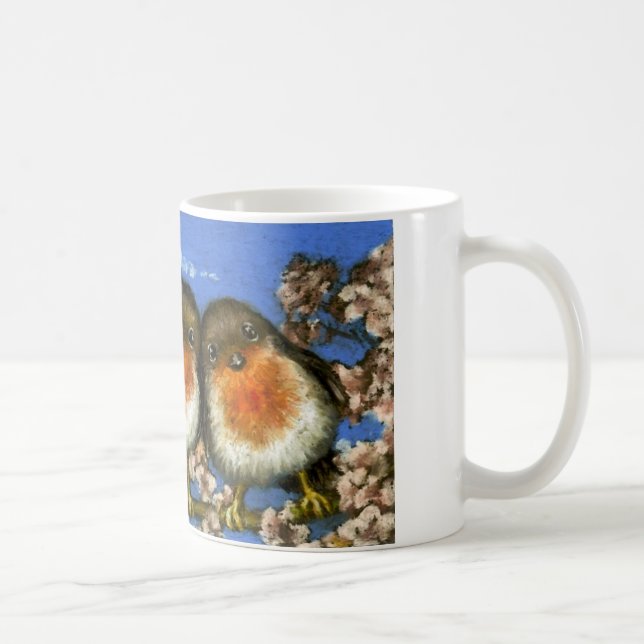 Two robins mug by Tanya Bond (Right)