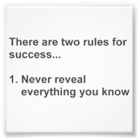Two Rules For Success Revealed