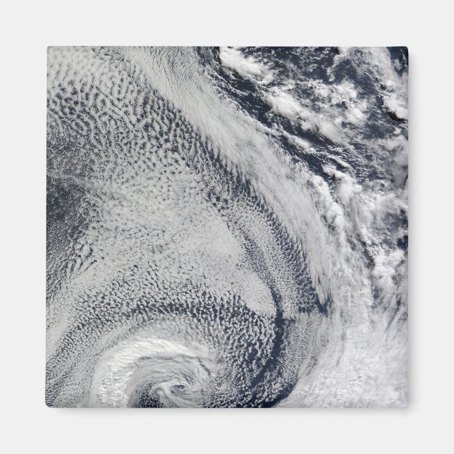 Two S-Shaped Polar Hurricanes Magnet (Front)