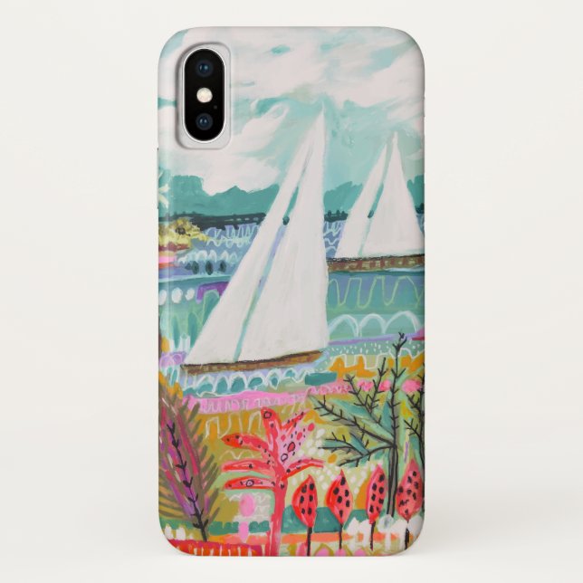 Two Sailboats Case-Mate iPhone Case (Back)