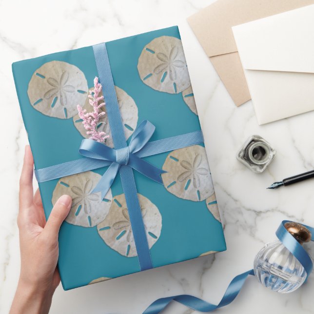 Two Sand Dollars Beach Themed Wrapping Paper (Gifting)