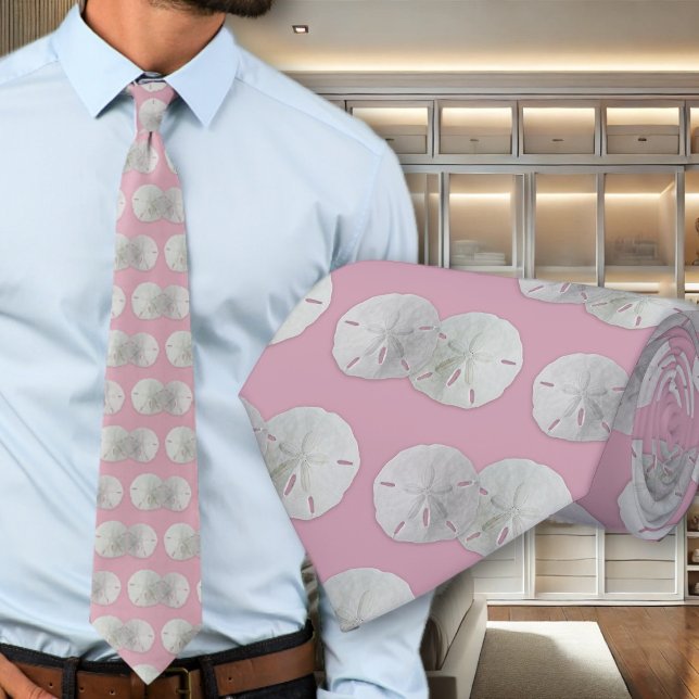 Two Sand Dollars Raspberry Groom Tie (Creator Uploaded)