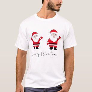 Two Santa Claus characters standing T-Shirt