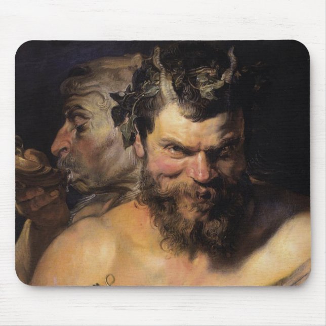 Two Satyrs Mouse Pad (Front)
