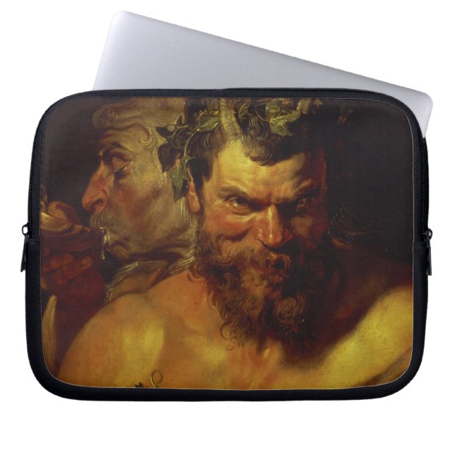 Two Satyrs (oil on panel) Laptop Sleeve (Front)
