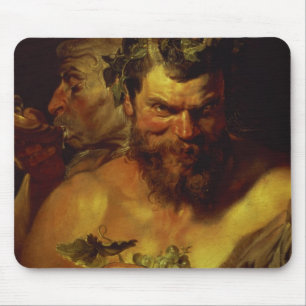 Two Satyrs (oil on panel) Mouse Pad