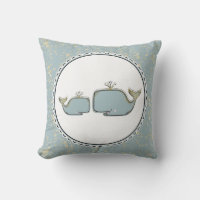 Two Sea Whales Blue & Gold Boutique Nursery