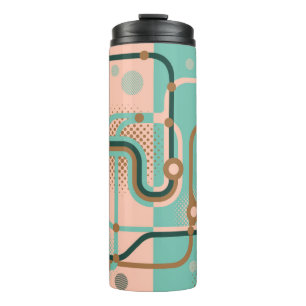 Two seamless patterns in different colours. Abstra Thermal Tumbler