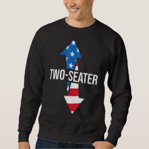 Two Seater 4th Of July Day Vintage American 1 Sweatshirt