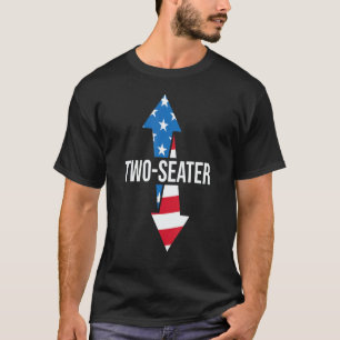Two Seater 4th Of July Day Vintage American T-Shirt