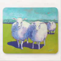 Two Sheep In Field