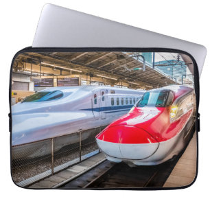 Two Shinkansen at the Tokyo Station Laptop Sleeve