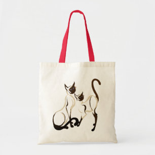 Two Siamese Cats Bags