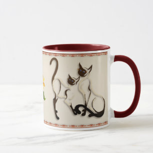 Two Siamese Cats Mugs