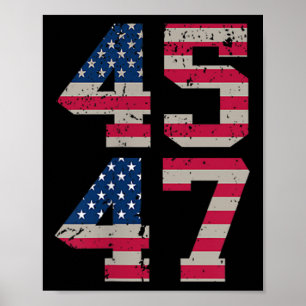 ( Two Sided) 45 47 Trump Better Coverage Than 5g T Poster