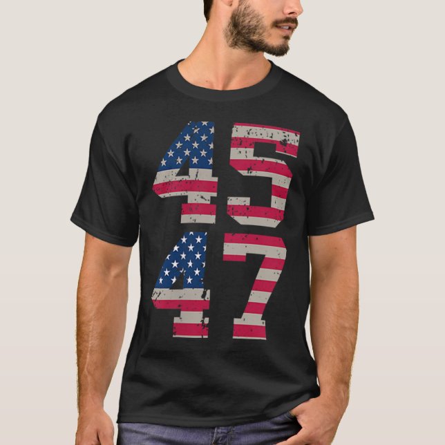 ( Two Sided) 45 47 Trump Better Coverage Than 5g T T-Shirt (Front)