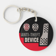 Two-Sided ANTI-THEFT MANUAL KEYCHAIN