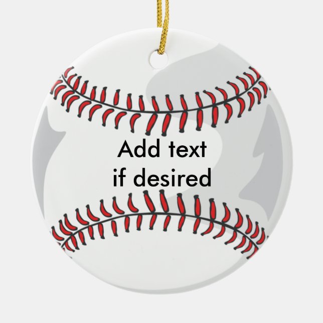 Two Sided Baseball Ornament (Front)