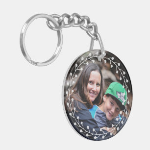 Two sided Custom Photo Best Mum Ever Key Ring