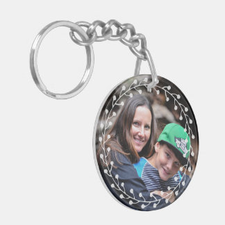 Two sided Custom Photo Best Mum Ever Key Ring