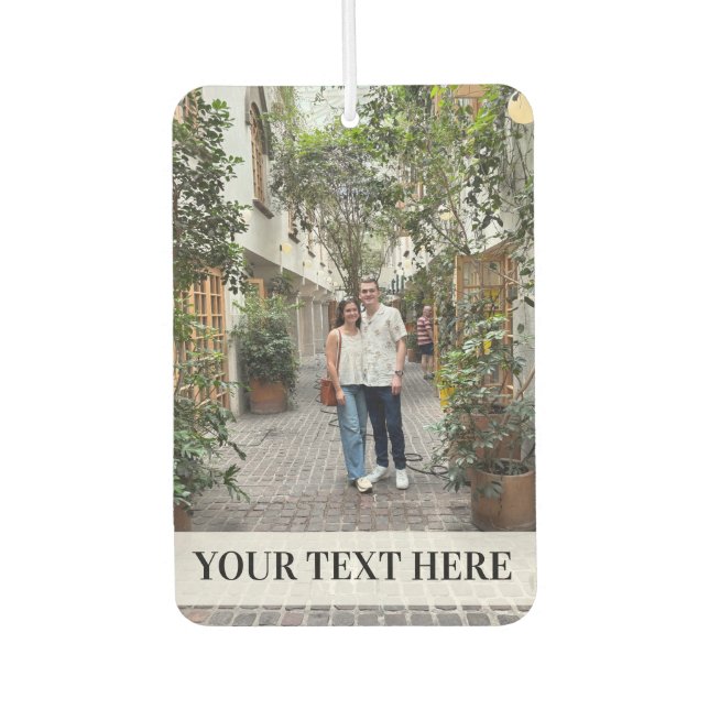 Two-sided custom photo car air freshener  (Front)