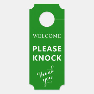 Two-Sided Door Hanger with Welcome and Do Not Dist