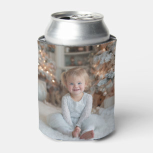 Two Sided Full Family Holiday Photos Can Cooler