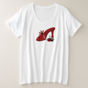 two sided Ladybug Women's Plus-Siz Plus Size T-Shirt