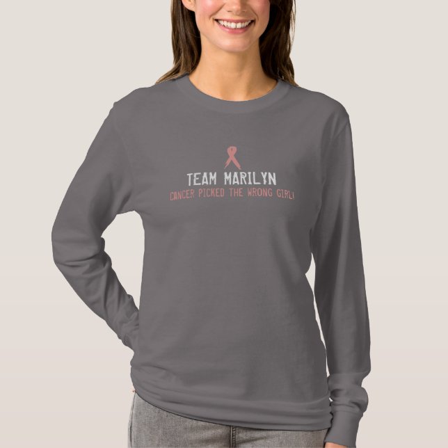 Two sided Long Sleeve Grey T-Shirt (Front)