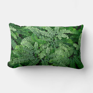 Two-sided maidenhair fern pillow