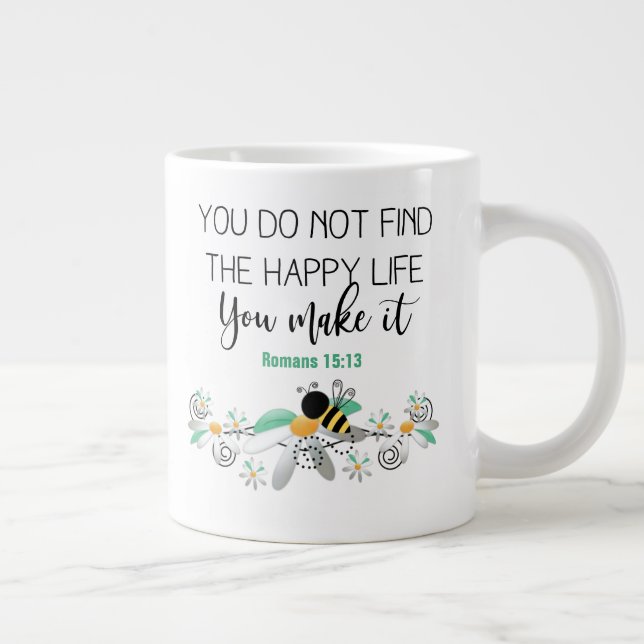 Two sided -mug giant coffee mug (Right)