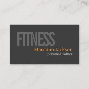 Two Sided Personal Trainer Modern Professional Business Card