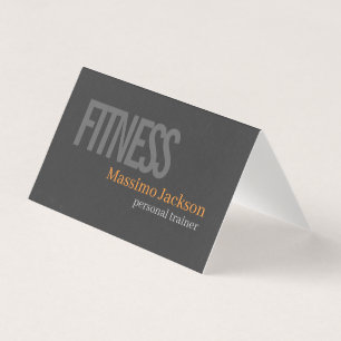 Two Sided Personal Trainer Modern Professional Business Card