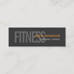 Two Sided Personal Trainer Modern Professional Mini Business Card
